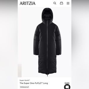 Aritzia Super One-Puff 2 O Long - BLACK size XLarge